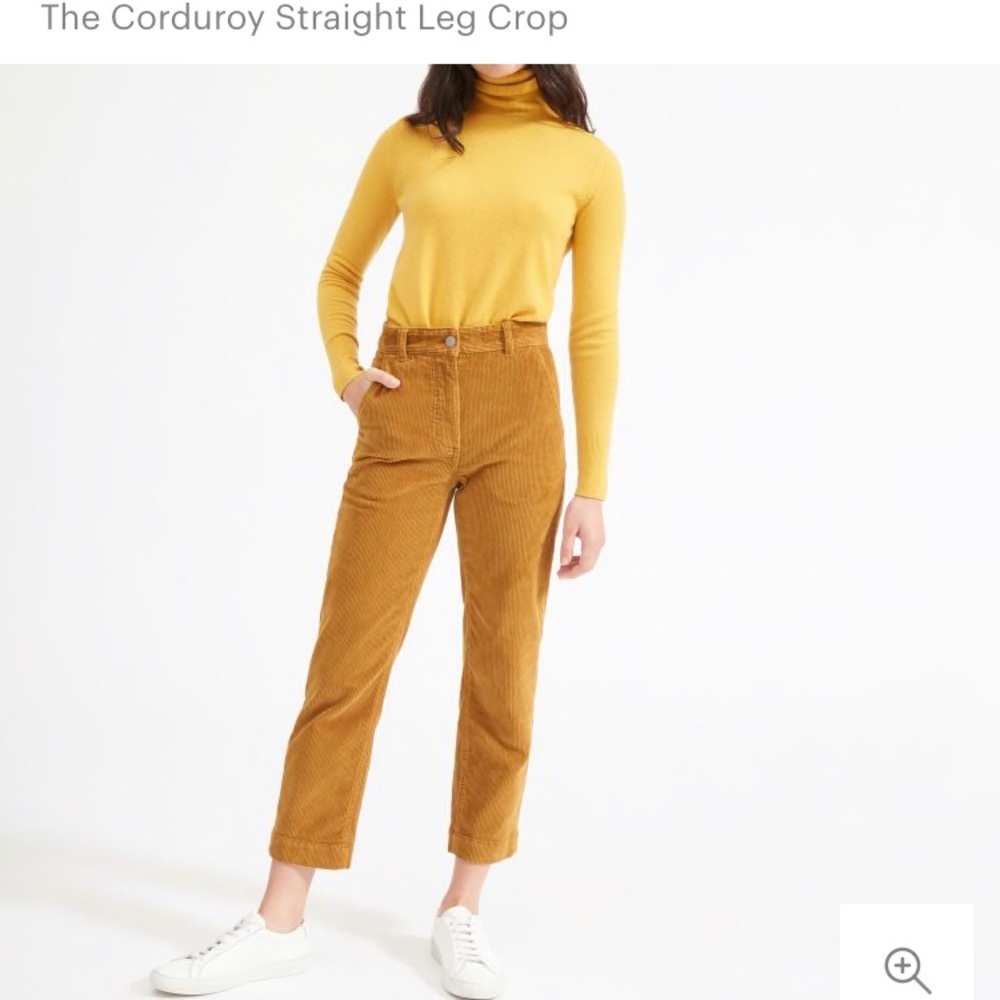 Everlane Corduroy Straight Leg Crop size 2
